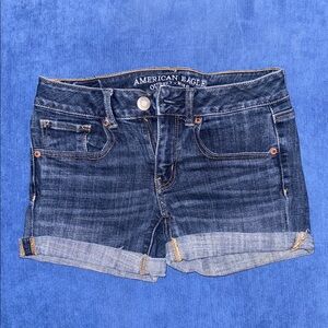 American Eagle Outfitters Dark Blue Jean Shorts